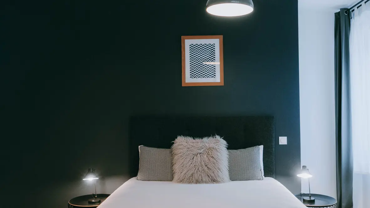 Vue lit appartement 5 Solférino