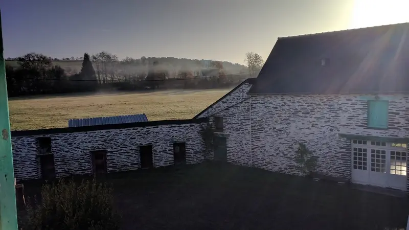 Auberge le Pont du Secret_Paimpont_vue matin