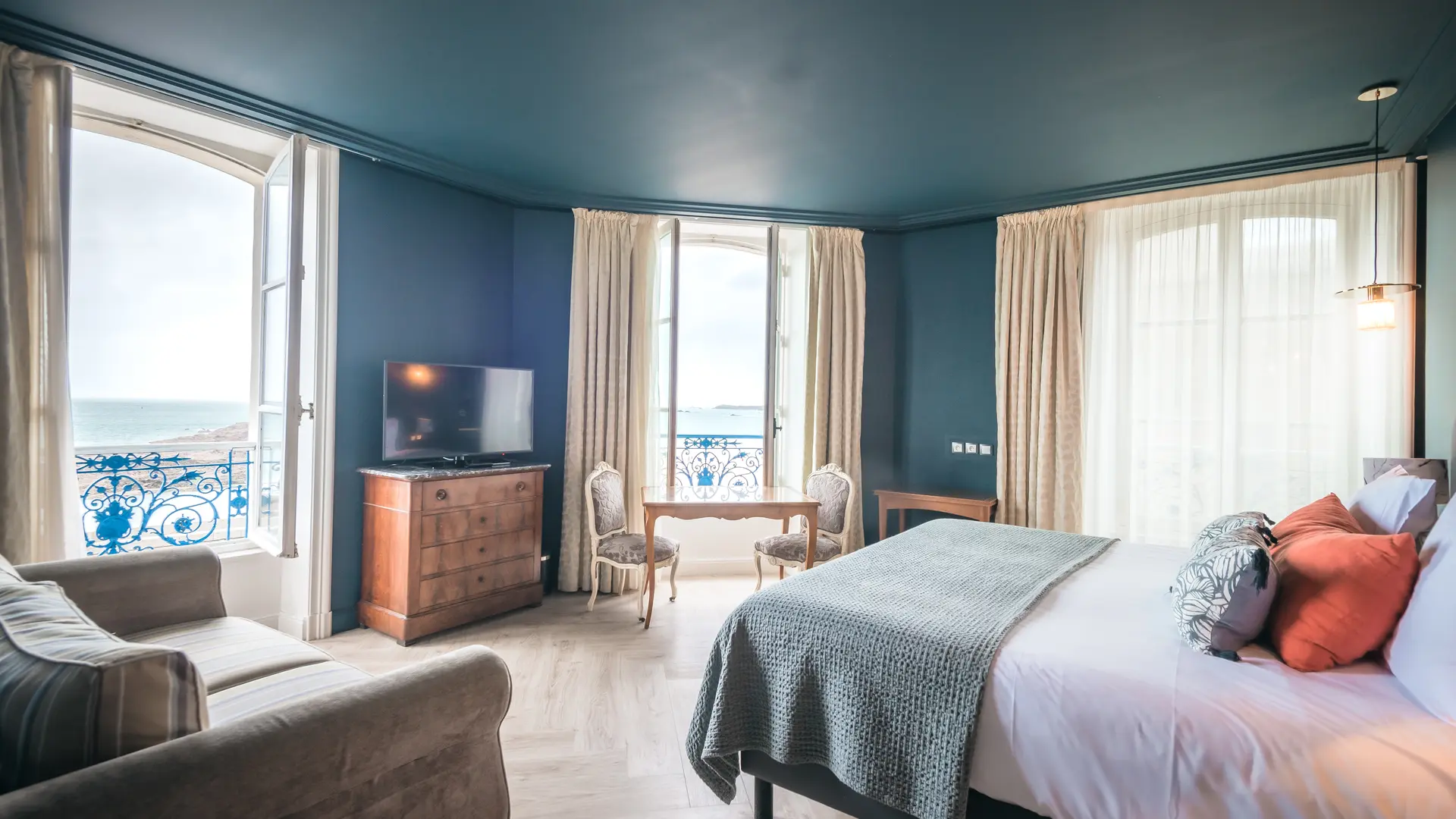 Chambre familiale vue sur mer Hôtel France Chateaubriand - St Malo