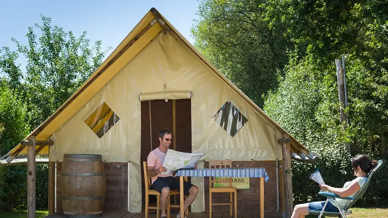 camping vallée du Ninian - insolite - tente fée viviane - Taupont - Brocéliande
