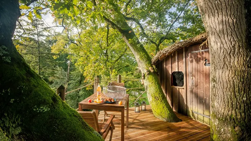 Cabane dans les arbres Camping Les Ormes Domaine & Resort - Epiniac