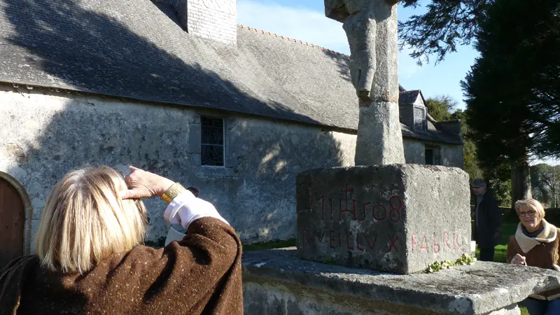 Calvaire de la chapelle Sainte-Catherine à Lizio - Morbihan - Bretagne