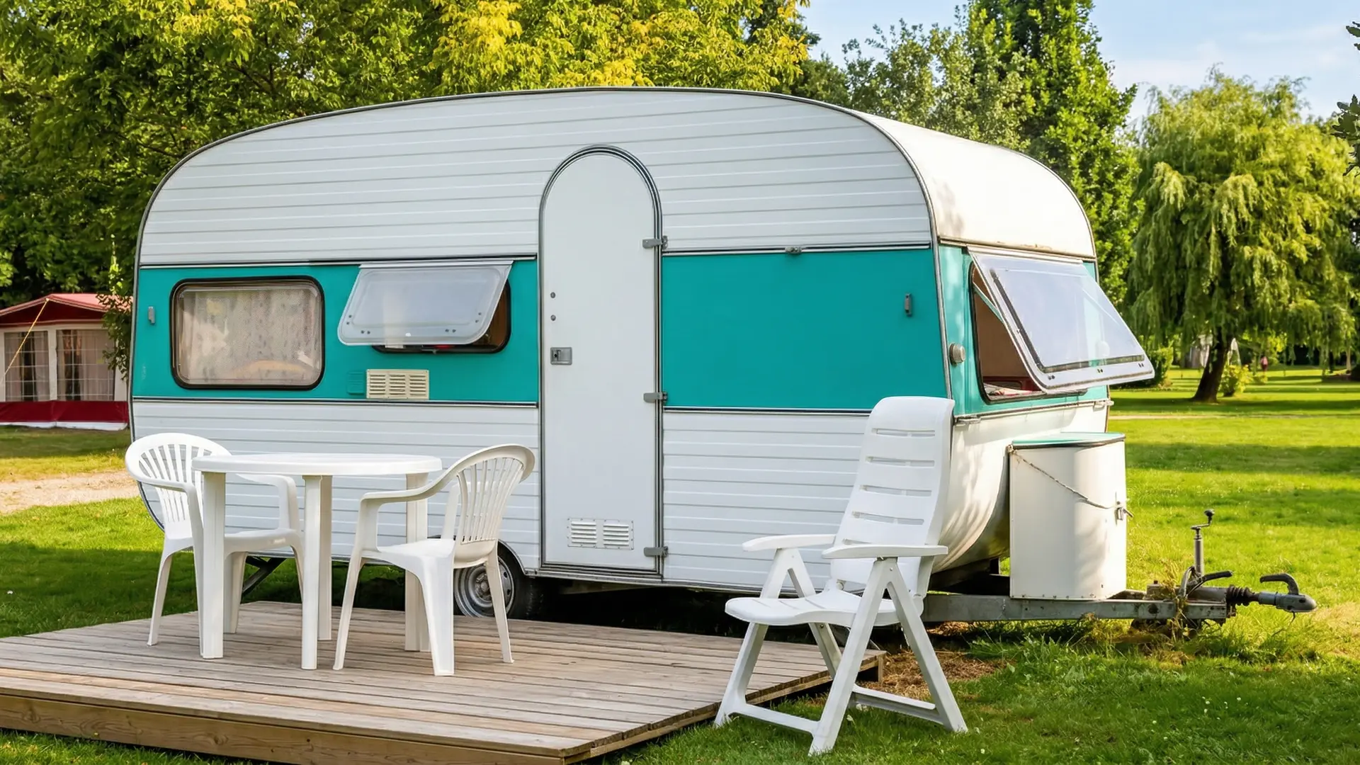 Caravane 2 places - Camping du pont d'Oust Peillac