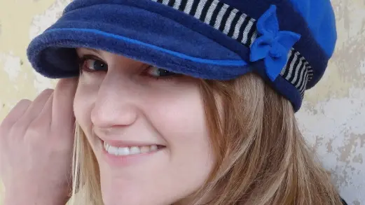 Casquette Miss encre et bleu