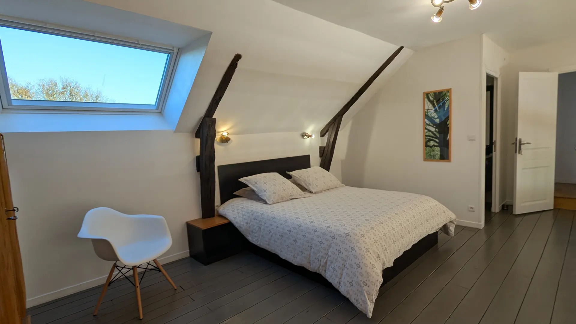 Chambre 1 double en mezzanine