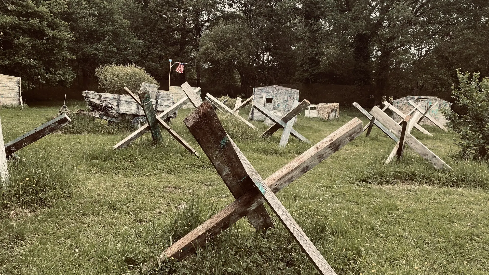 Croix drapeau américain - R Game Paintball - Dingé