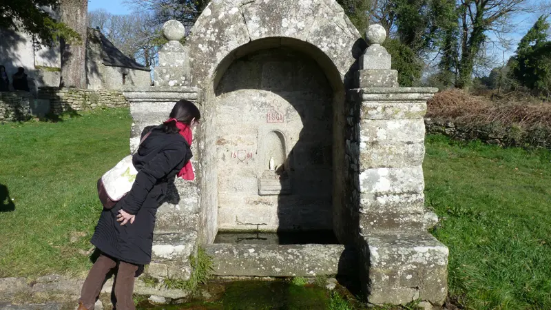 Fontaine de la chapelle Sainte-Catherine à Lizio - Morbihan - Bretagne