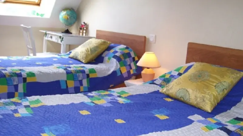 Gîte Guimard chambre twin - Pleucadeuc - Morbihan - Bretagne