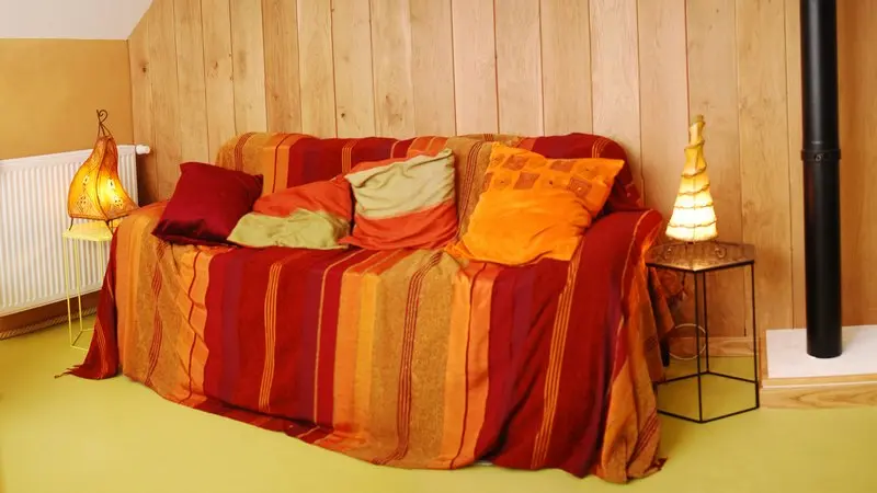 Gite Terre Compagne - salon chambre familiale