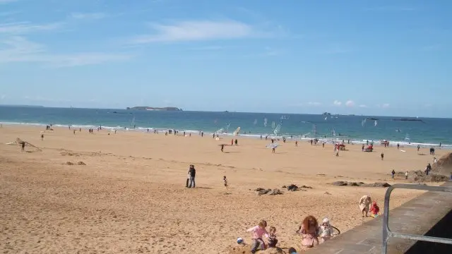 Vue de la Plage devant la résidence - Location Caidou-Trévilly Saint Malo