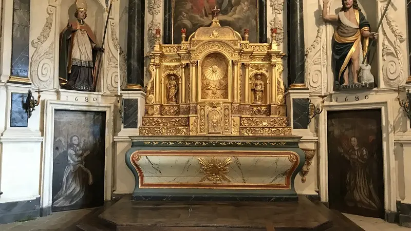 chapelle St-Golven - retable - vieux bourg - Taupont - Morbihan