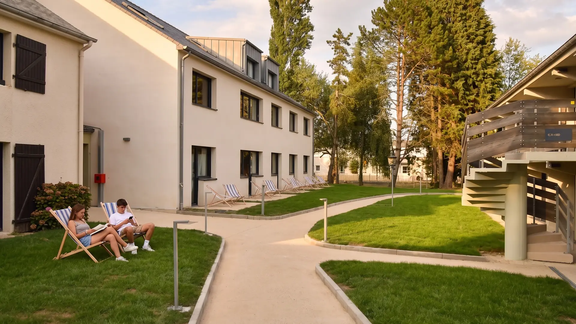 Jardin hôtel Kyriad Lannion Perros-Guirec