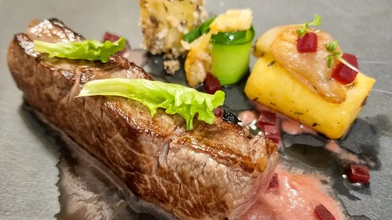 Le 1900- Exemple de table d'hôtes (viande)