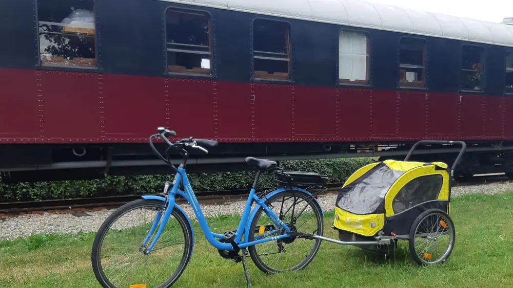 Location de vélos à la gare de Guiscriff