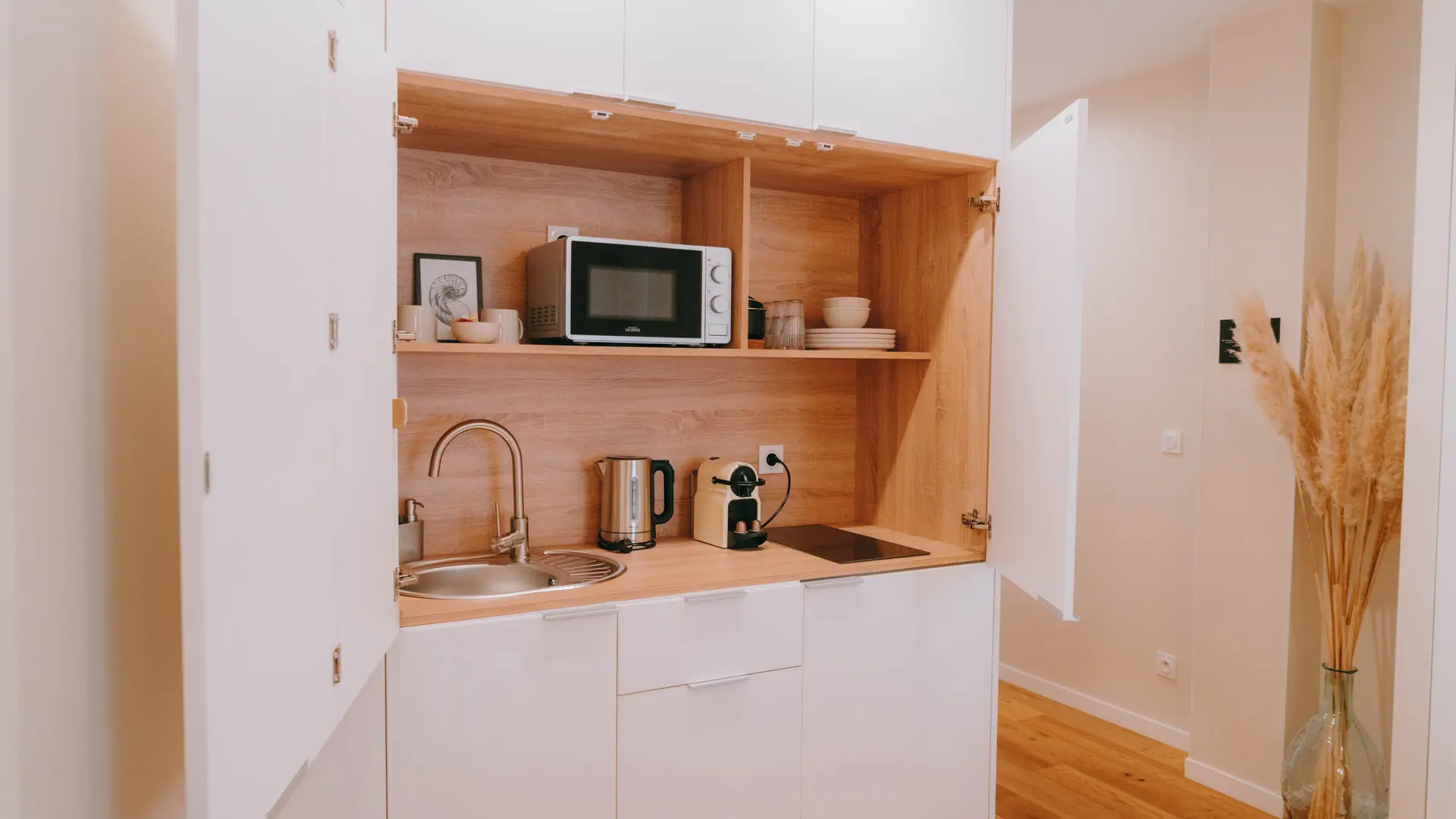 Espace kitchenette appartement 20 Duhamel