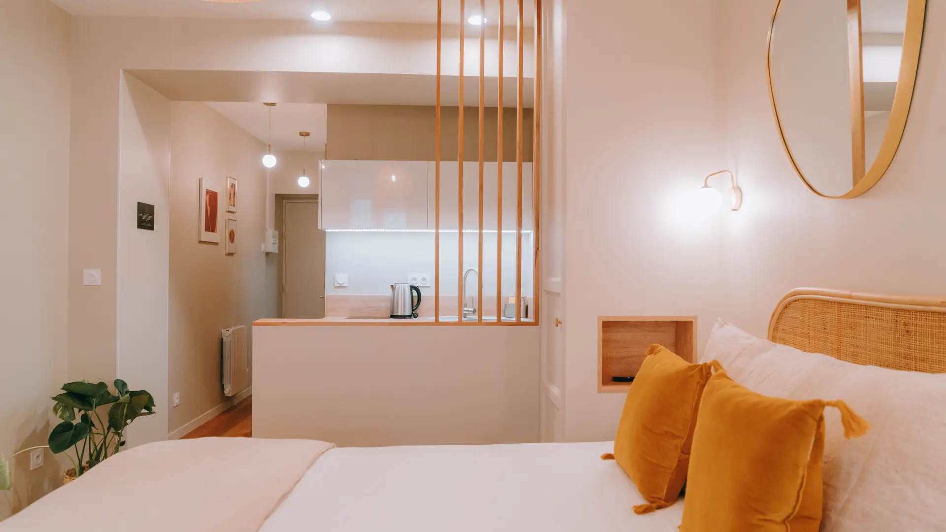 Vue depuis l'espace couchage appartement 19 Duhamel