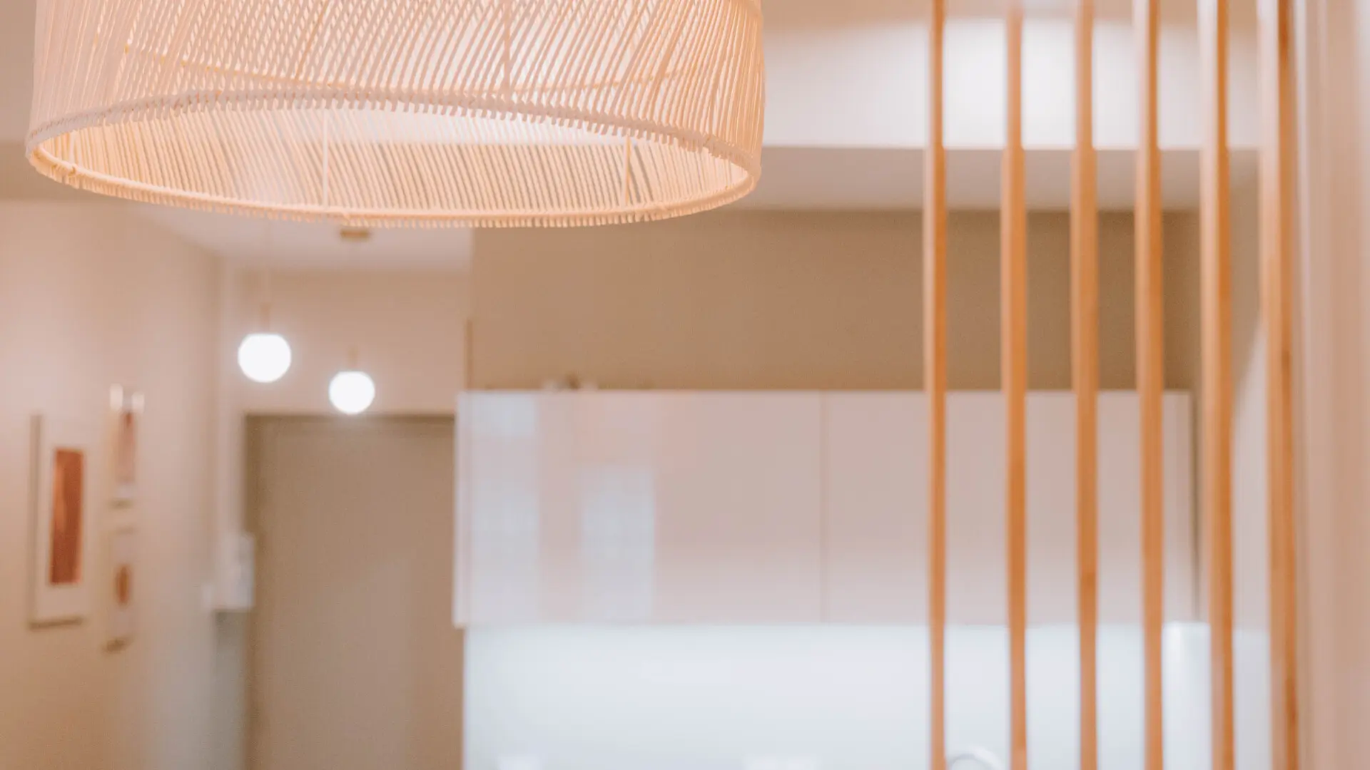 Vue espace kitchenette appartement 19 Duhamel