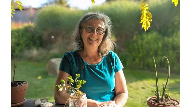 L'assiette dans le jardin