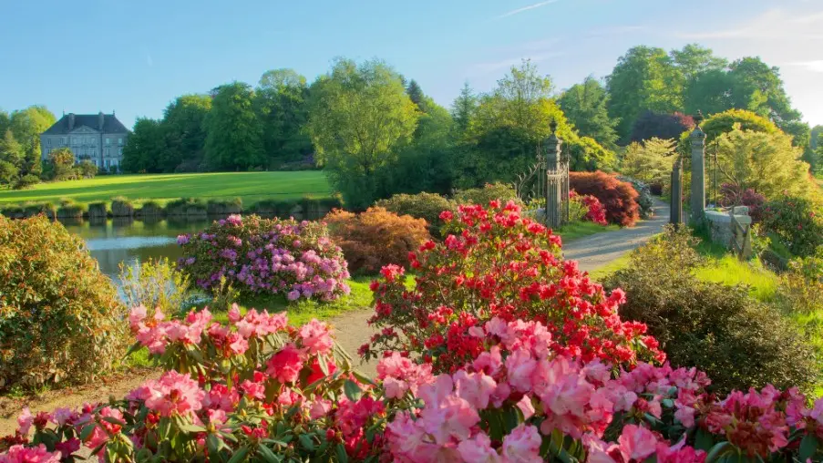 Parc Botanique de Haute Bretagne - Vue sur le château