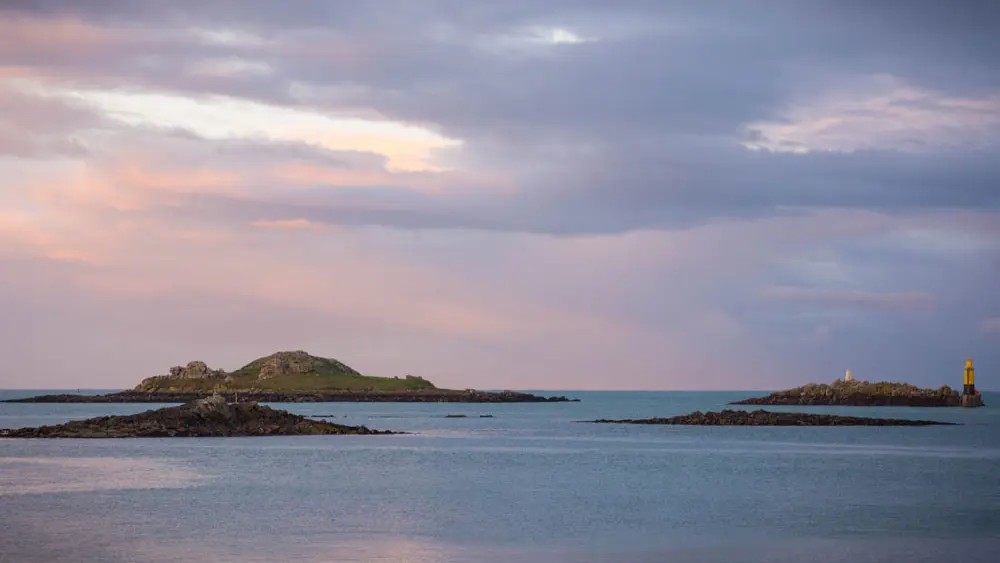 Location Moguériec  - Roscoff en fin de journée
