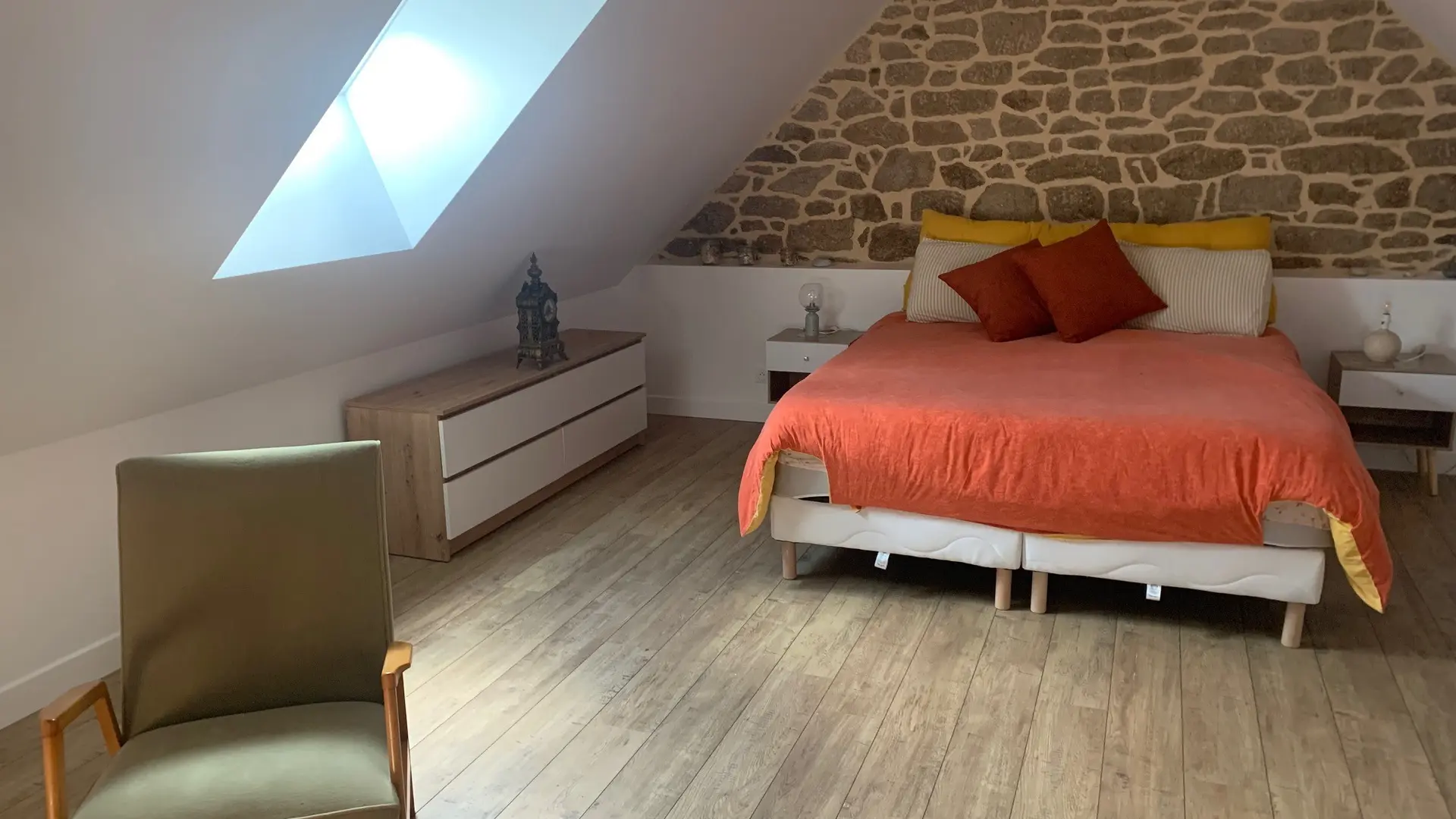 Ti Laouen_location_vacances_Pluméliau-Bieuzy_Vallée_du_Blavet_Tourisme_chambre mezzanine