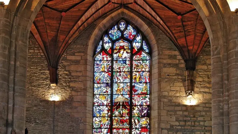 Vitrail - Arbre de Jessé - Eglise Saint Armel - Ploërmel - Bretagne