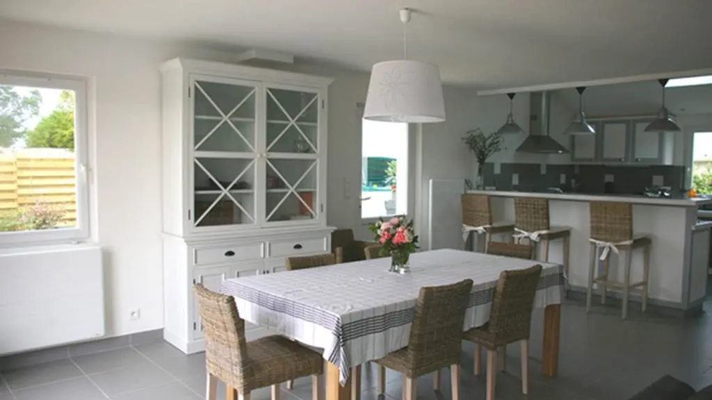 Clévacances - Meublé 56MS0338 - Maison tout confort avec piscine au cœur de SAUZON - Sauzon - Morbihan Bretagne Sud