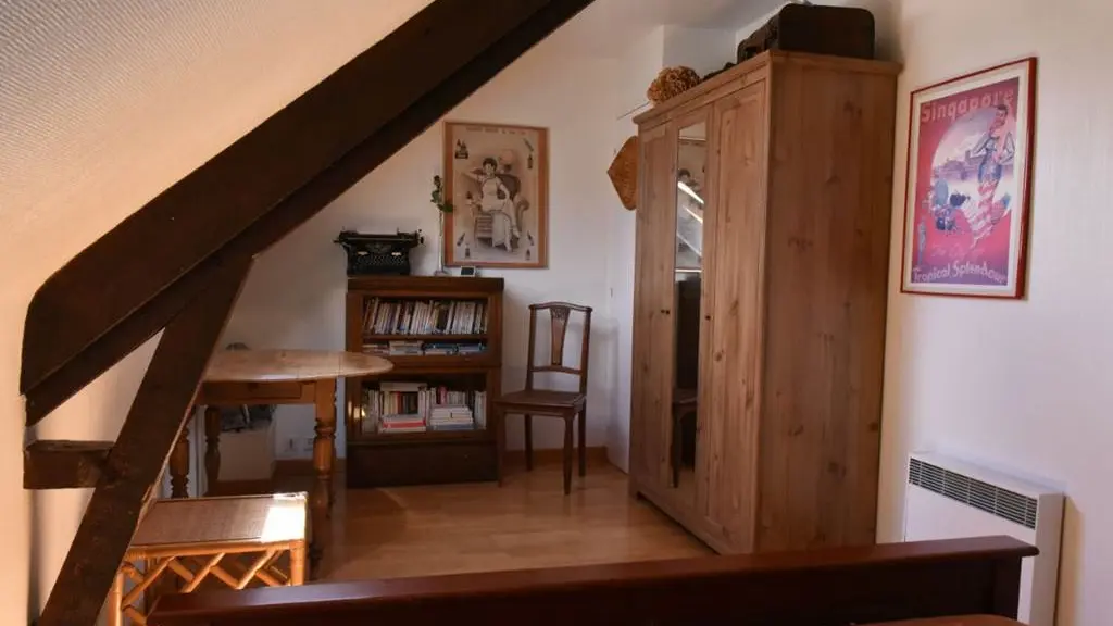 Clévacances - Meublé 56MS0142 - Longère rénovée tout confort à 500m des plages en Bretagne sud - Larmor-Plage - Morbihan Bretagne Sud