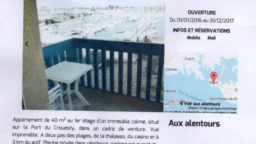 Clévacances - Meublé 056MS000394 - Appartement Port du CROUESTY dans résidence avec piscine - Arzon - Morbihan Bretagne Sud