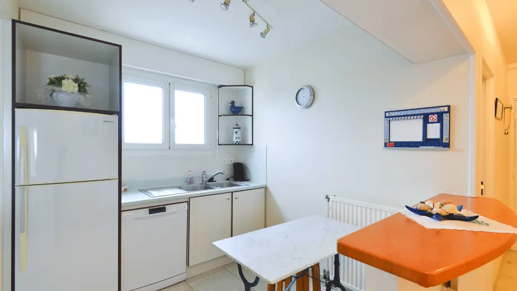 Clévacances - Meublé 56MS1249 - Appartement spacieux avec vue imprenable sur mer - Larmor-Plage - Morbihan Bretagne Sud