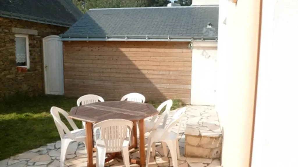 Clévacances - Meublé 56MS1416 - Maison tout confort à 700m de la plage vue mer - Locmaria - Morbihan Bretagne Sud