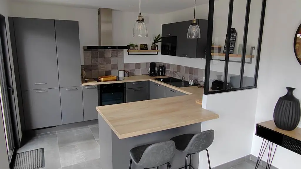 Clévacances - Meublé 056MS000240 - Presqu’ile de Rhuys, maison neuve tout confort, SPA, plage à 700m - Le Tour-du-Parc - Morbihan Bretagne Sud