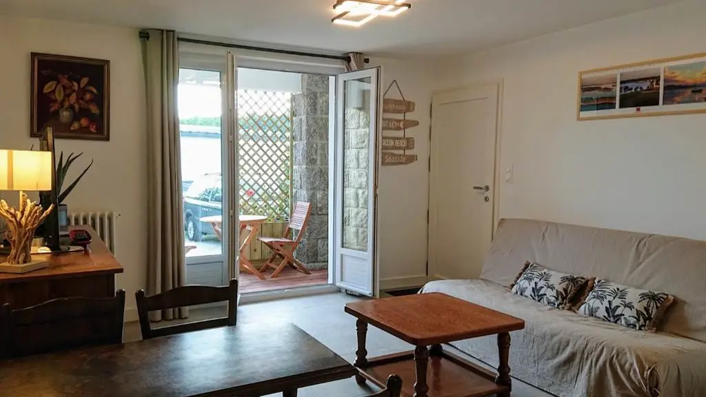 Clévacances - Meublé 056MS000255 - Location de vacances Gîte 2 pers rénové et au calme MORBIHAN PONT-SCORFF - Cléguer - Morbihan Bretagne Sud