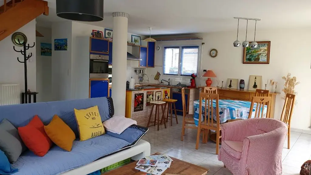 Clévacances - Meublé 056MS000356 - Maison tout confort à 2 pas de la plage de Toulindac - BADEN - GOLFE DU MORBIHAN - Baden - Morbihan Bretagne Sud