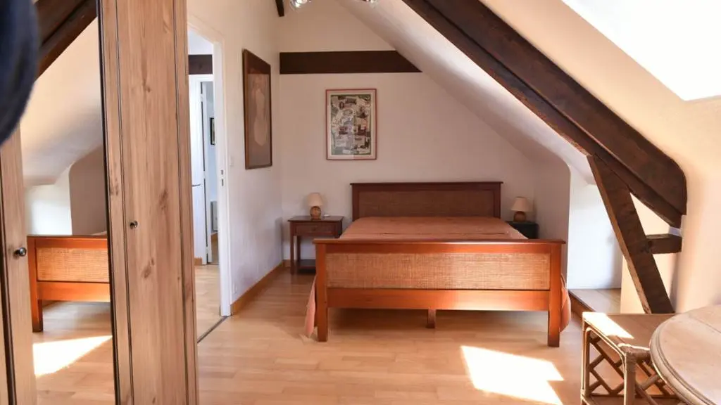 Clévacances - Meublé 56MS0142 - Longère rénovée tout confort à 500m des plages en Bretagne sud - Larmor-Plage - Morbihan Bretagne Sud