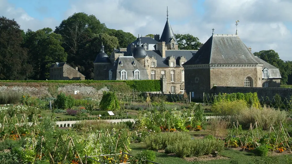 Château de la Bourbansais et le potager