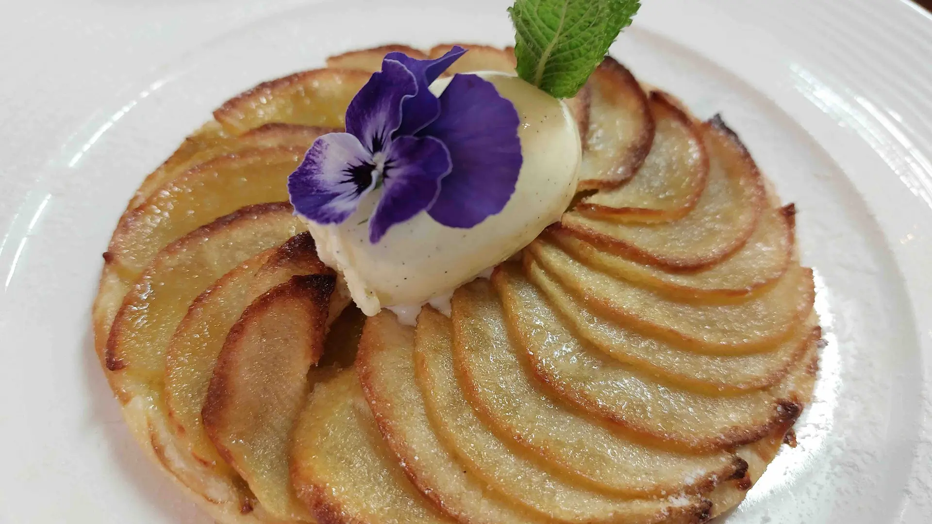 dessert-pommes - La Table du Jardin des Simples Mont-Dol