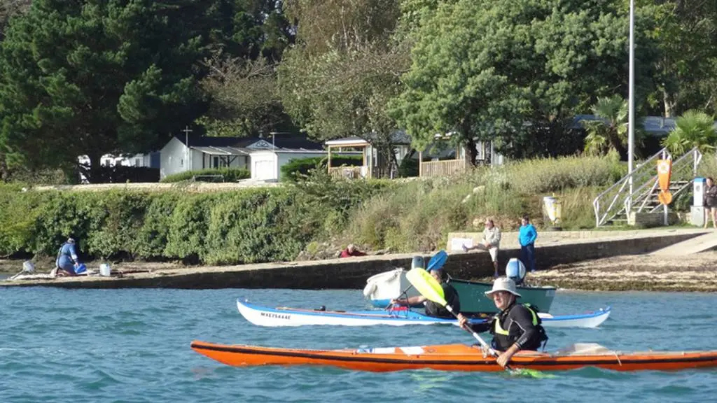 Départ-Kayak-de-Mer-Camping-de-Bilouris-Arzon-Presqu'île-de-Rhuys-Golfe-du-Morbihan-Bretagne sud