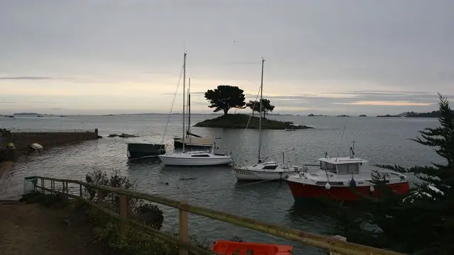 devant la maison en basse saison