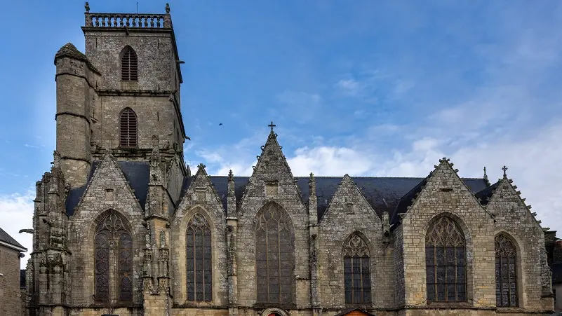 église st armel - facade sud - Ploermel - Morbihan