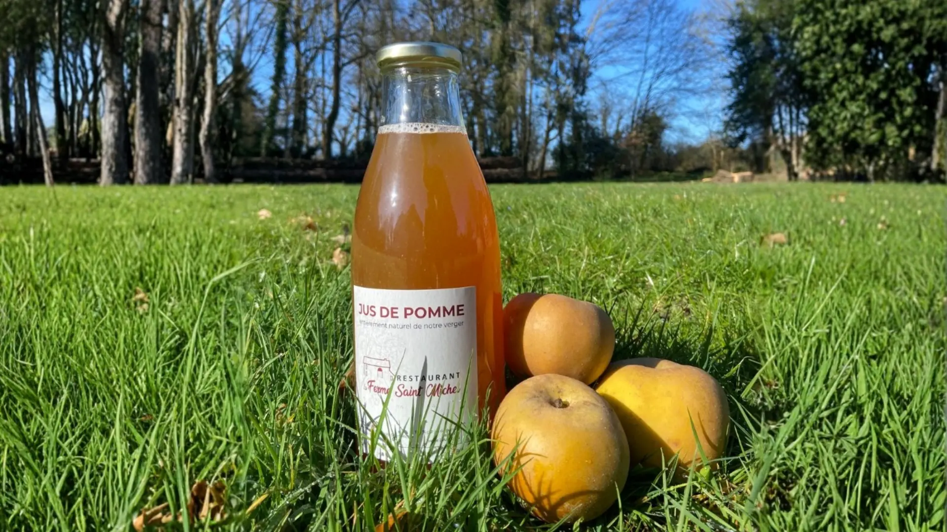 Jus de pomme naturel du verger