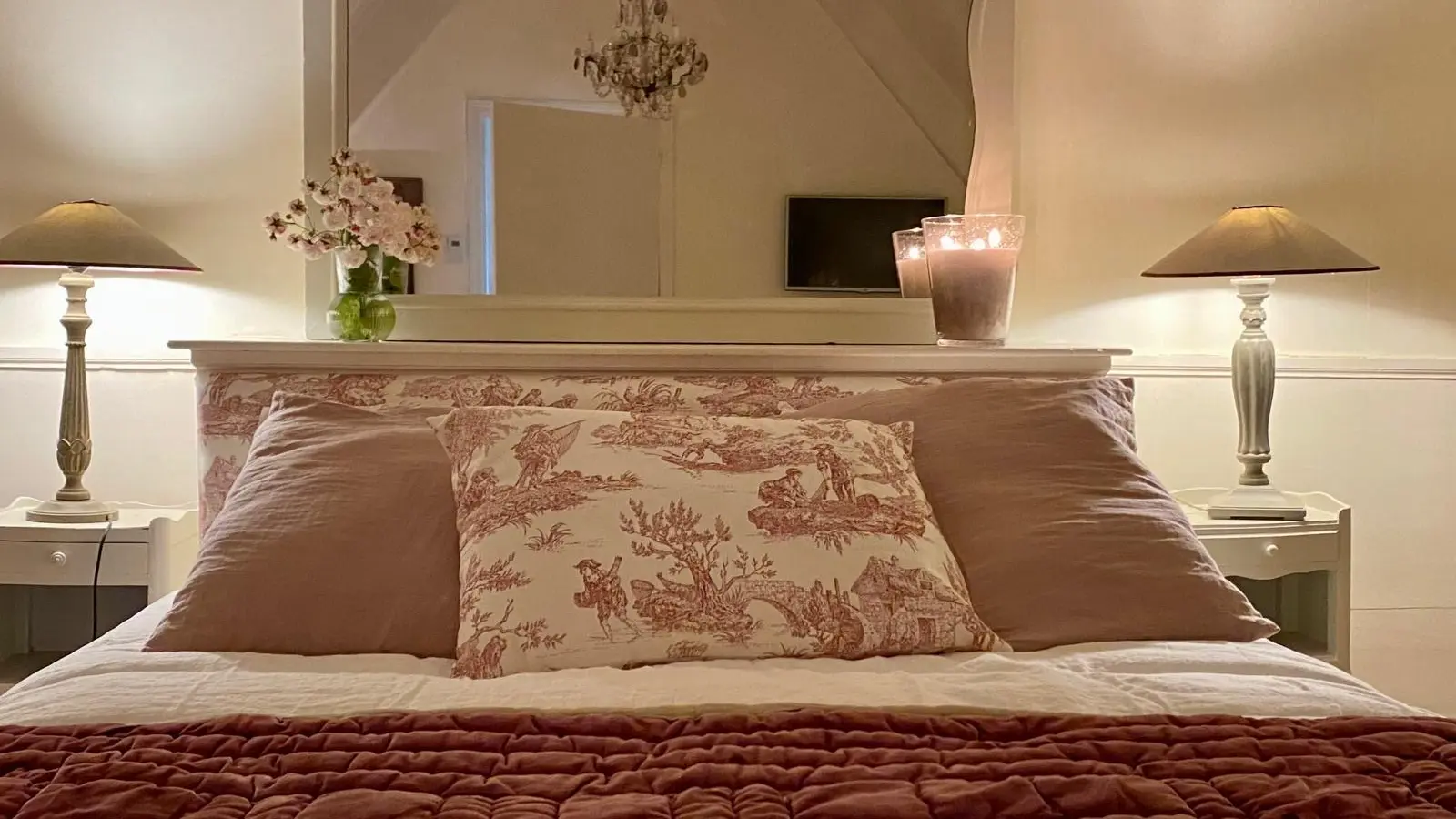 Chambres d'hôtes - Manoir du Val Riant - Saint-Malo - Chambre la Glycine