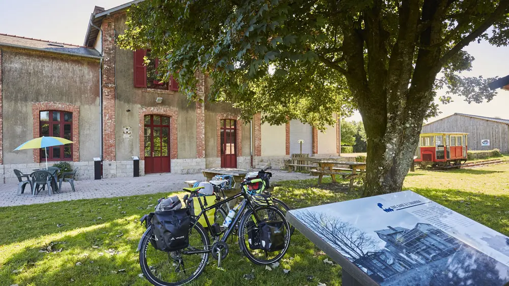 Location de vélos à la gare de Guiscriff