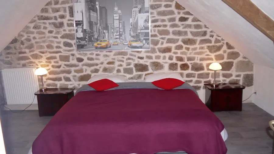 Le Loft  à Bécherel - chambre parents