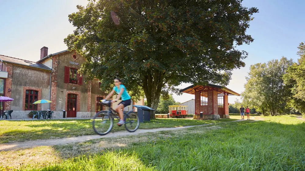 Location de vélos à la gare de Guiscriff