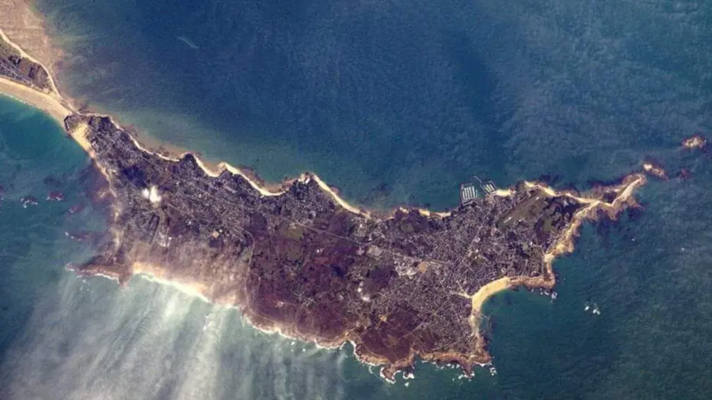 presqu'ile de Quiberon vue aérienne