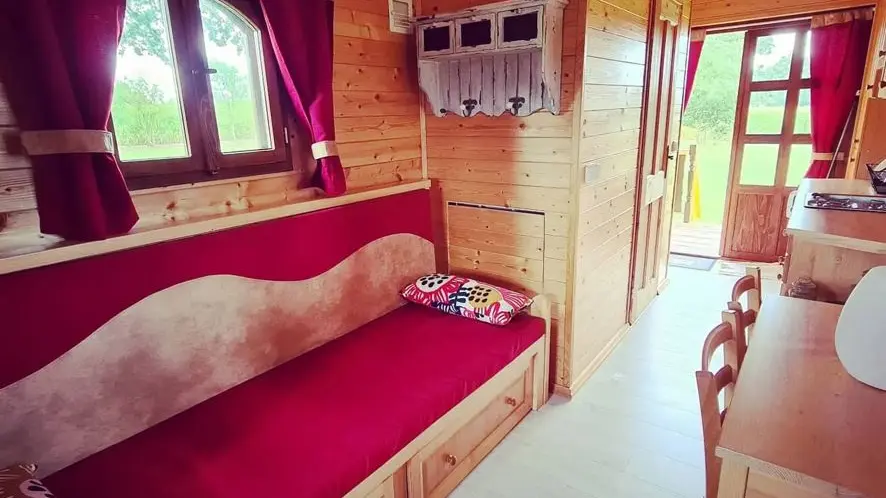 roulotte chamboheme banquette