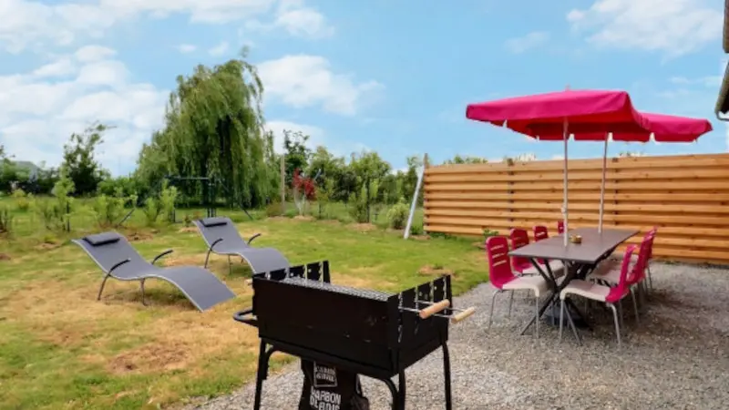 salon de jardin avec transat