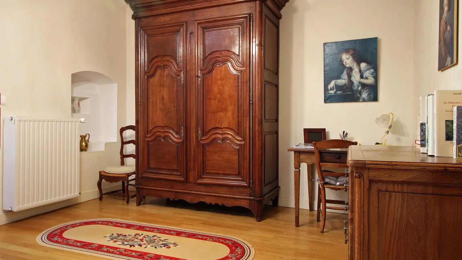 Gite Chez Maitre Jacques à Saint Léonard De Noblat en Haute-Vienne (Limousin en Nouvelle Aquitaine). Palier avec coin wifi._15