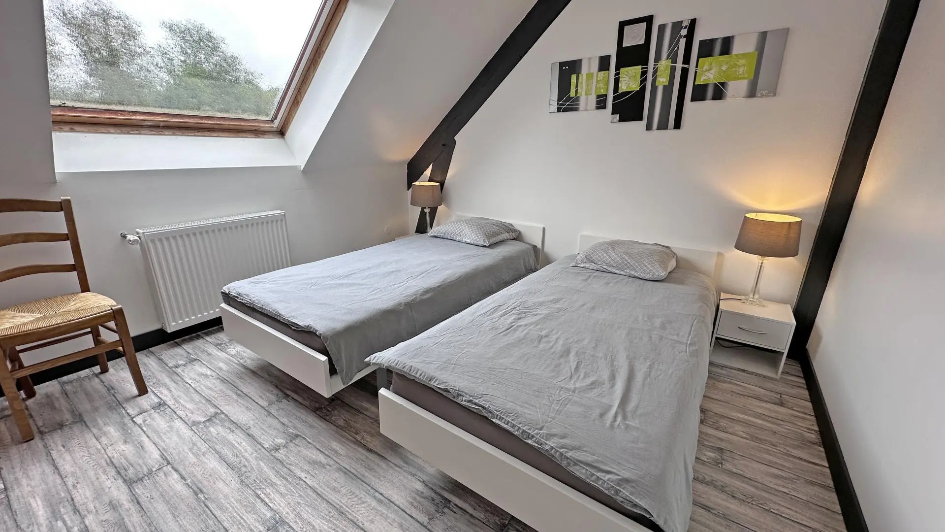 Gîte de la Châtaigneraie à Saint Yrieix La Perche en Haute-Vienne (Nouvelle Aquitaine) - chambre 1 - version lits simples_31